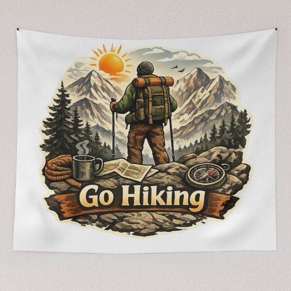 Item preview, Go Hiking – Escape the Ordinary designed and sold by RolMerch.