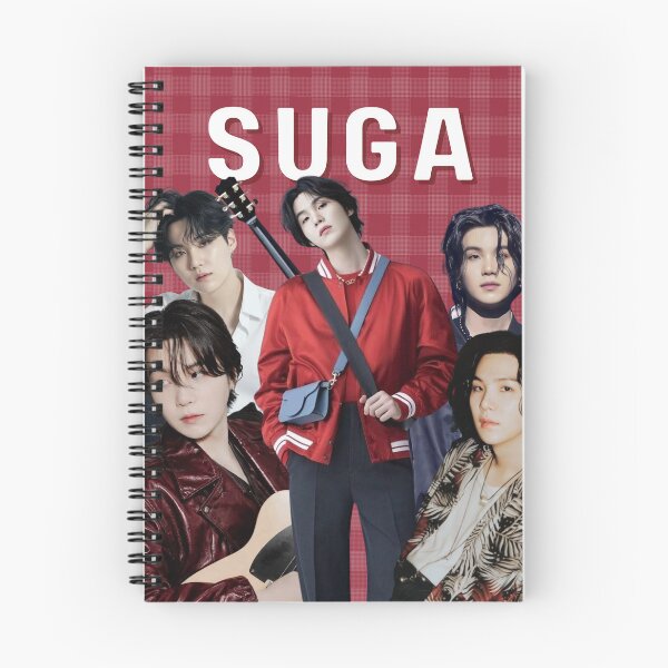 Item preview, Min Yoongi | BTS | Red & White Aesthetic Kpop Fan Art designed and sold by CreativeKeeki.
