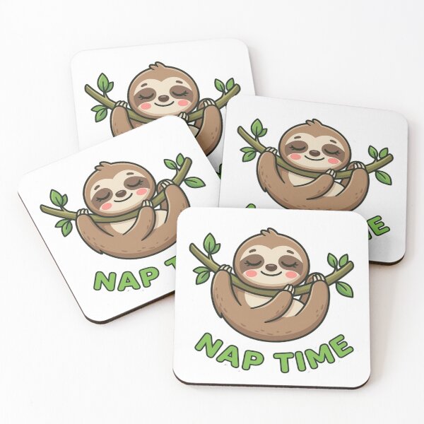 Item preview, Nap Time Cute Sloth Cartoon Funny Animal designed and sold by SarcasmThreads.