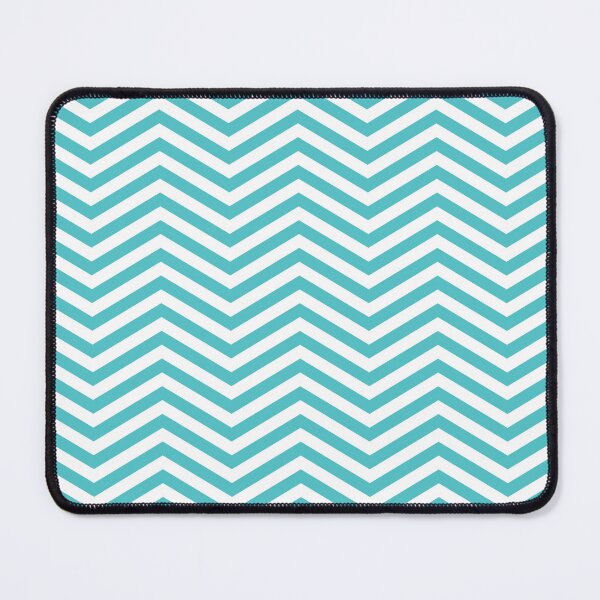 Item preview, White And Aqua Chevron Zigzag Pattern designed and sold by pattern-archive.