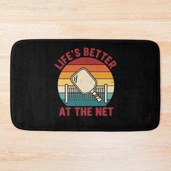Item preview, Pickleball Life's Better At The Net Funny Player designed and sold by LuminOrb.