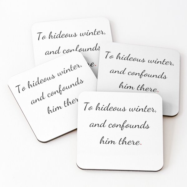 Item preview, "To hideous winter and confounds him there" - handwriting black designed and sold by ariksworld.