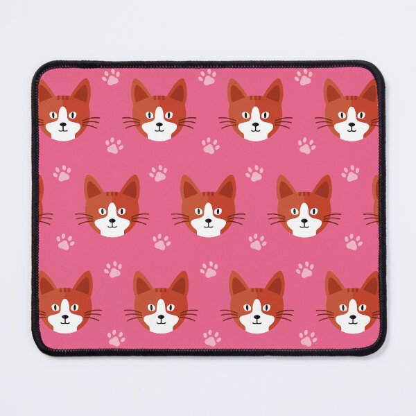 Item preview, Cat heads on pink designed and sold by reneesillus.