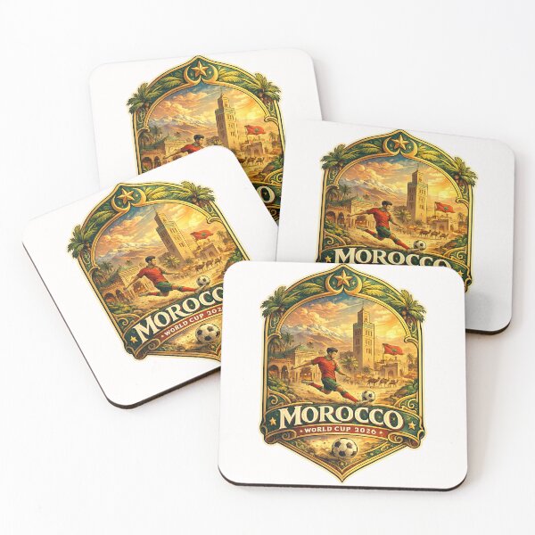 Item preview, Morocco FIFA World Cup 2026 Marrakech Atlas Mountains Football Culture designed and sold by Places On Earth.