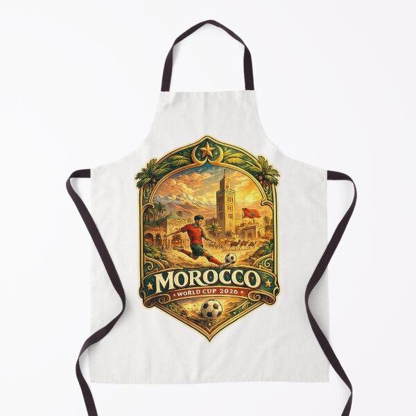 Item preview, Morocco FIFA World Cup 2026 Marrakech Atlas Mountains Football Culture designed and sold by Places On Earth.