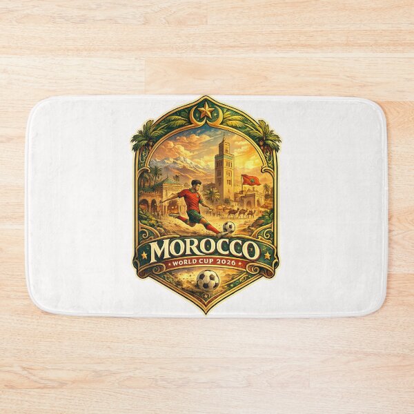 Item preview, Morocco FIFA World Cup 2026 Marrakech Atlas Mountains Football Culture designed and sold by Places On Earth.