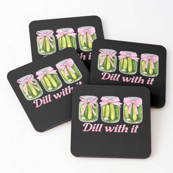 Item preview, Dill With It Funny Pickle Pun Art designed and sold by margamPagenberg.