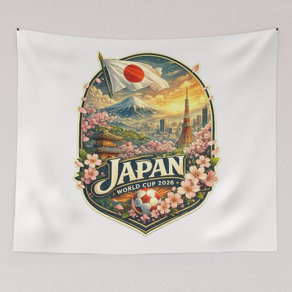 Item preview, Japan FIFA World Cup 2026 Tokyo Mount Fuji Sakura Skyline designed and sold by Places On Earth.