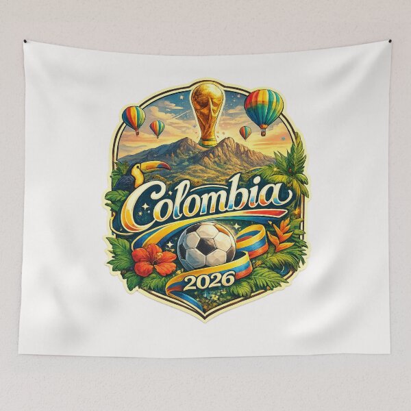 Item preview, Colombia FIFA World Cup 2026 Andes Mountains Cartagena Caribbean Football designed and sold by Places On Earth.