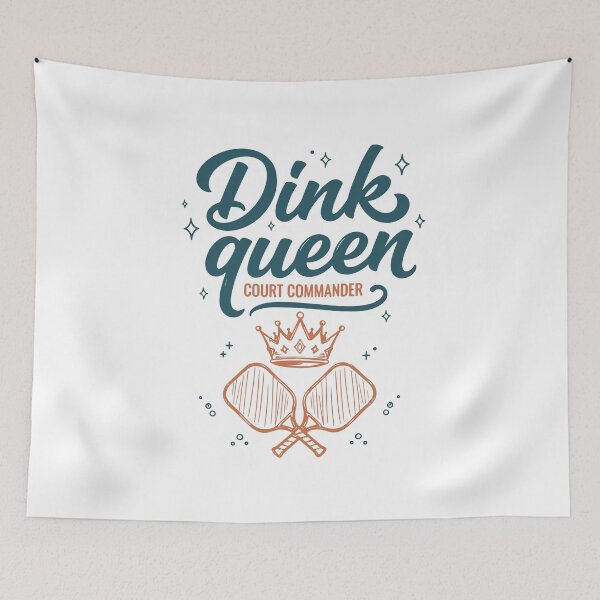 Artikelvorschau, Pickleball Dink Queen Court Commander Spielerin entworfen und verkauft von LuminOrb.