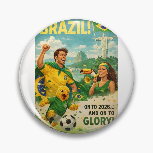 Item preview, Brazil Rio de Janeiro Christ the Redeemer Sugarloaf Mountain FIFA World Cup 2026 Football Celebration designed and sold by Places On Earth.