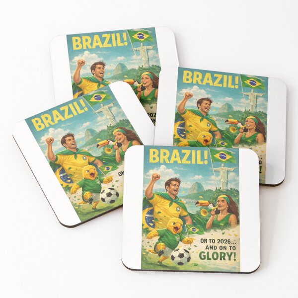 Item preview, Brazil Rio de Janeiro Christ the Redeemer Sugarloaf Mountain FIFA World Cup 2026 Football Celebration designed and sold by Places On Earth.