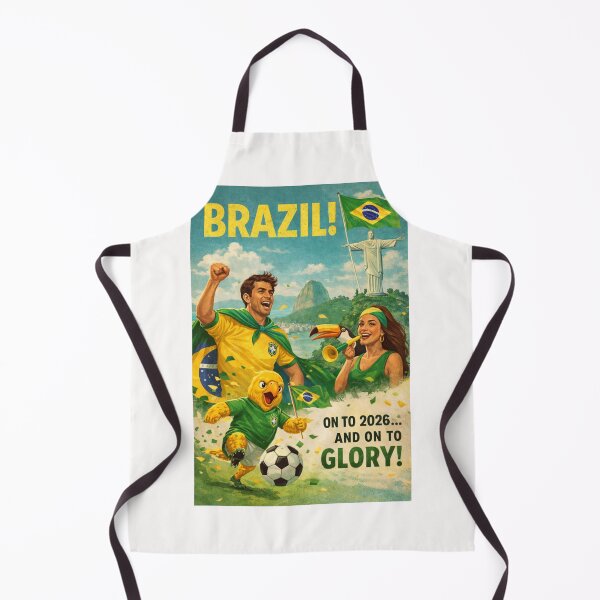 Item preview, Brazil Rio de Janeiro Christ the Redeemer Sugarloaf Mountain FIFA World Cup 2026 Football Celebration designed and sold by Places On Earth.