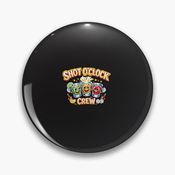 Item preview, Shot O’Clock Crew Funny Drinking Squad Party Group Design designed and sold by kiralynstration.