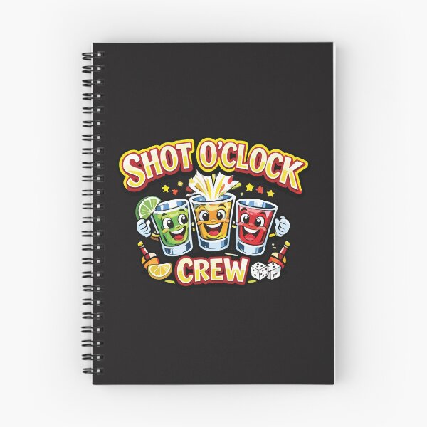 Item preview, Shot O’Clock Crew Funny Drinking Squad Party Group Design designed and sold by kiralynstration.