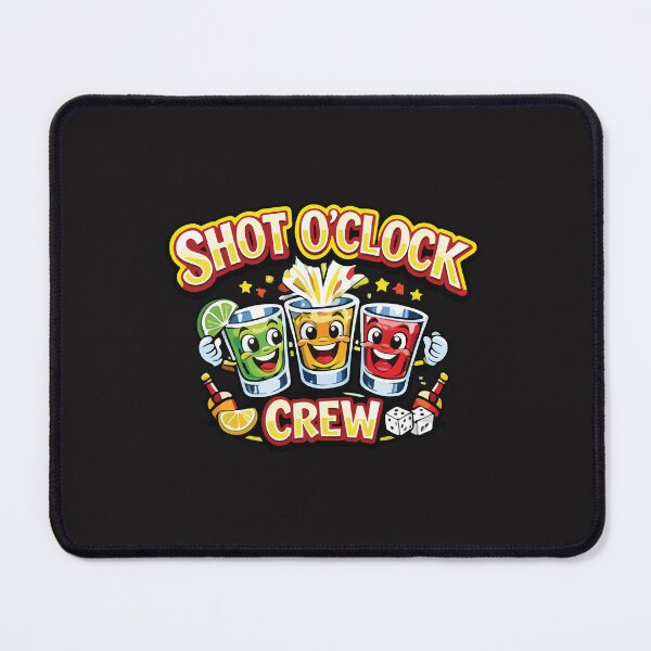 Item preview, Shot O’Clock Crew Funny Drinking Squad Party Group Design designed and sold by kiralynstration.