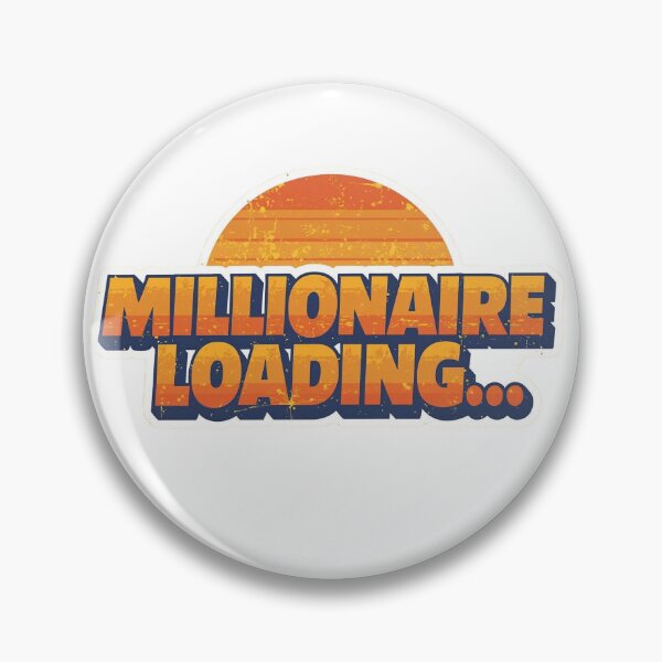 Item preview, Millionaire Loading Retro Vintage Motivational Quote – Wealth Mindset Success Design designed and sold by Money Magnet Studio.