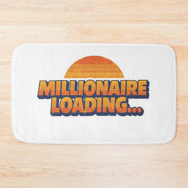 Item preview, Millionaire Loading Retro Vintage Motivational Quote – Wealth Mindset Success Design designed and sold by Money Magnet Studio.