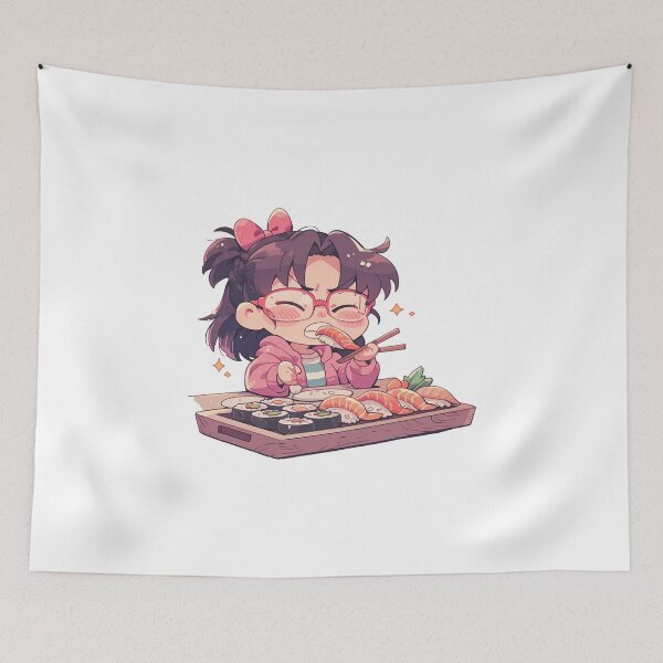 Item preview, Makinami Mari Illustrious Neon Genesis Evangelion Chibi Sushi Time designed and sold by Spraykart.
