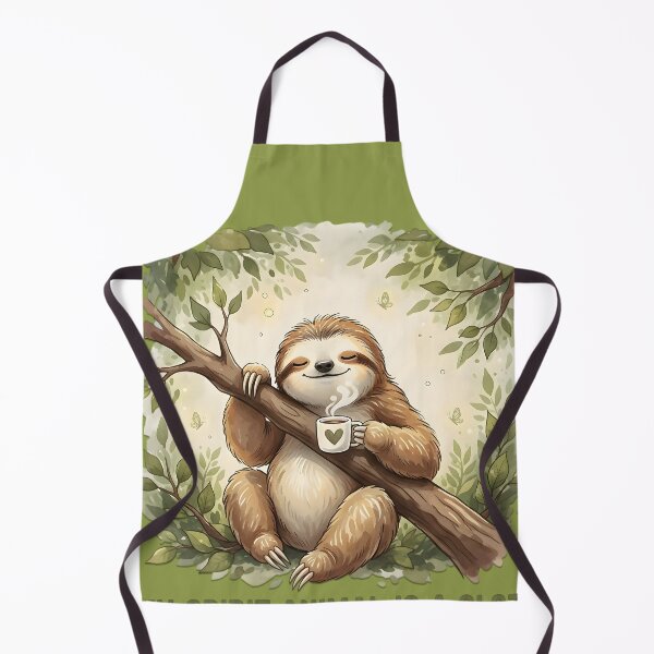 Item preview, My Spirit Animal Is A Sloth Cute Coffee Lovers Illustration designed and sold by Valeriia_Isaieva.