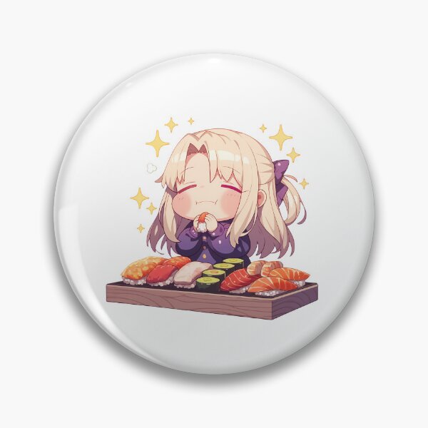 Item preview, Illyasviel Fate Stay Night Sleepy Chibi Sushi Snack designed and sold by Spraykart.