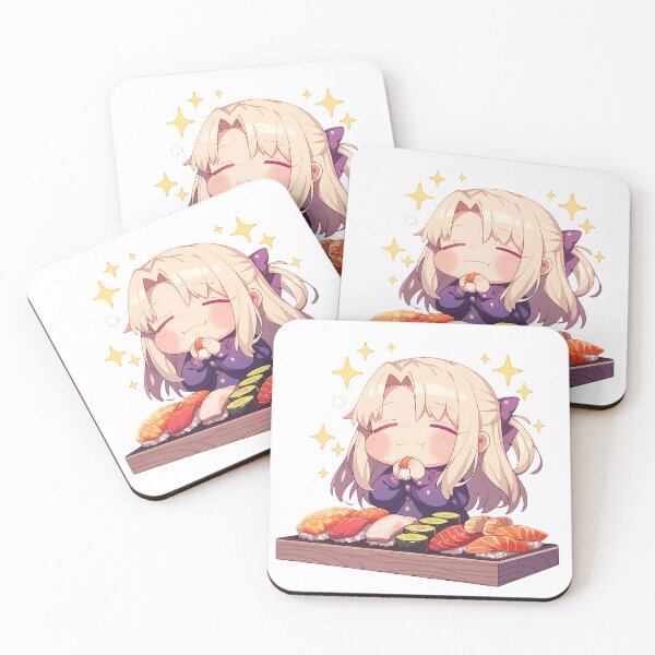 Item preview, Illyasviel Fate Stay Night Sleepy Chibi Sushi Snack designed and sold by Spraykart.