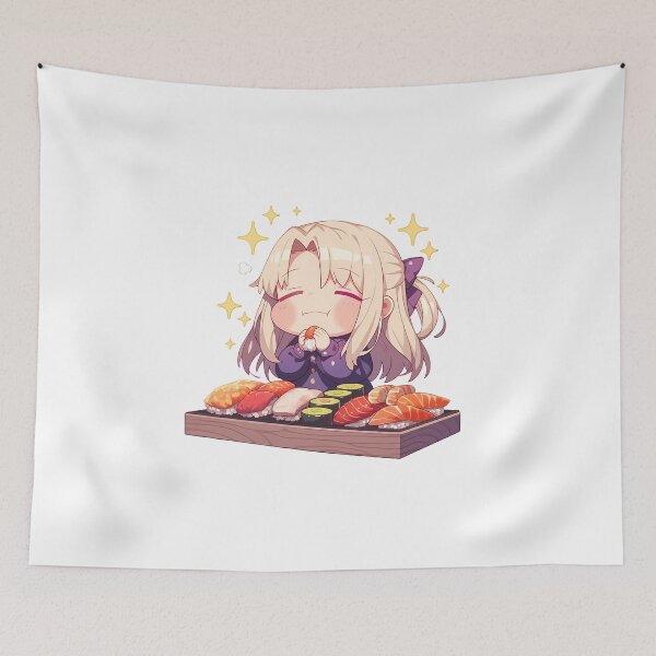Item preview, Illyasviel Fate Stay Night Sleepy Chibi Sushi Snack designed and sold by Spraykart.
