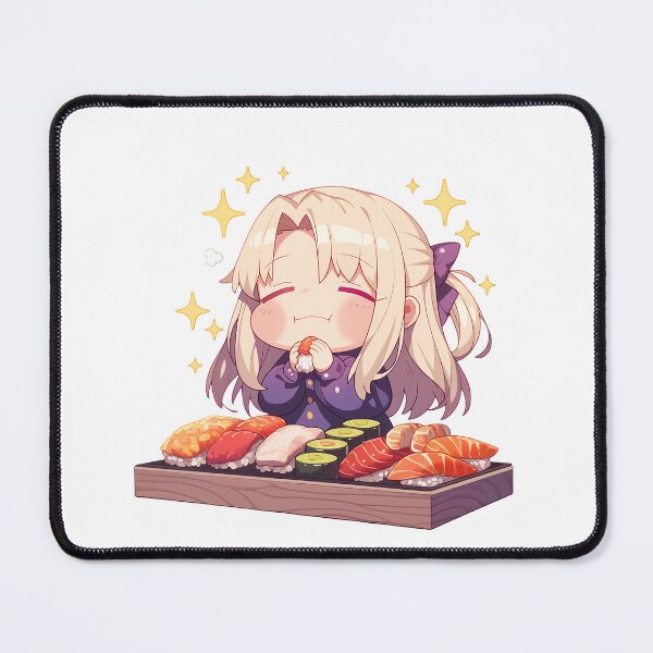 Item preview, Illyasviel Fate Stay Night Sleepy Chibi Sushi Snack designed and sold by Spraykart.