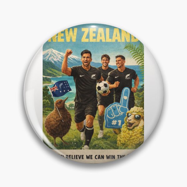 Item preview, New Zealand Mount Cook Auckland All Whites FIFA World Cup 2026 Football Culture designed and sold by Places On Earth.