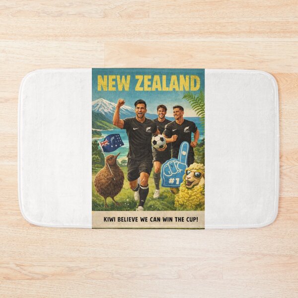 Item preview, New Zealand Mount Cook Auckland All Whites FIFA World Cup 2026 Football Culture designed and sold by Places On Earth.