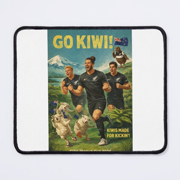 Item preview, New Zealand Mount Cook Lake Tekapo All Whites FIFA World Cup 2026 National Pride designed and sold by Places On Earth.