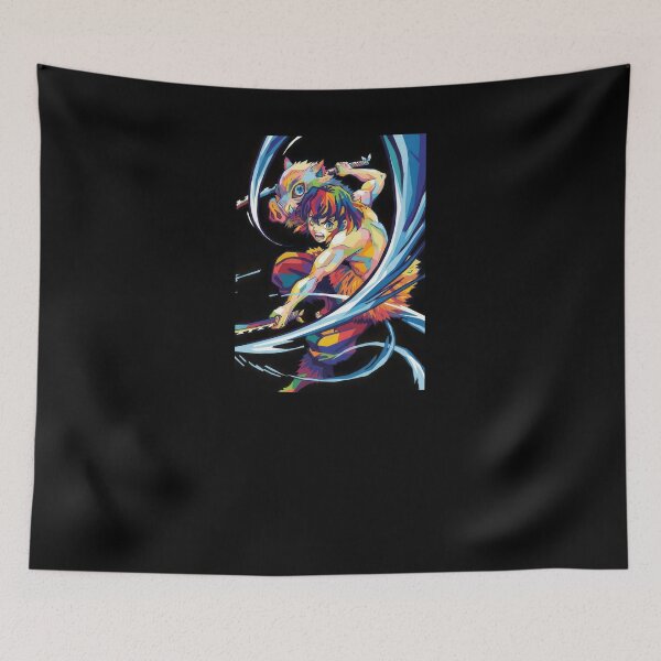 Item preview, Inosuke Hashibira Demon Slayer Pop Art designed and sold by sandrahofer-art.