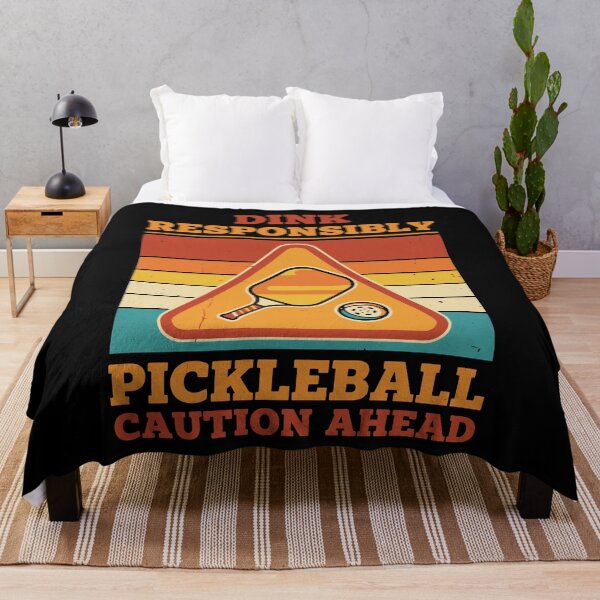 Item preview, Pickleball Dink Responsibly Caution Ahead Funny designed and sold by LuminOrb.