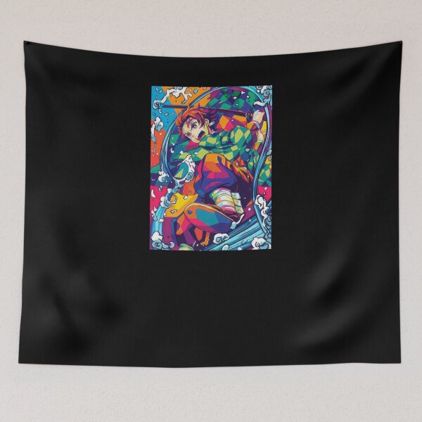 Item preview, Tanjiro Kamado Wpap Pop Art designed and sold by sandrahofer-art.