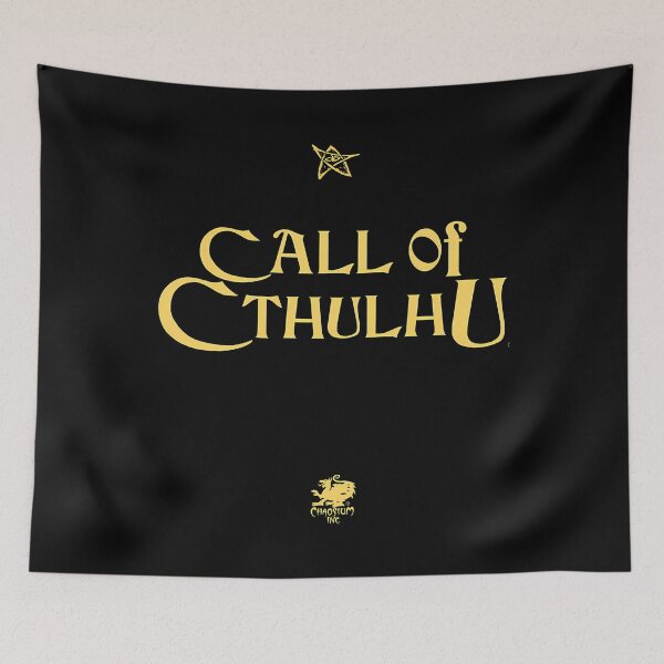 Item preview, Call Of Cthulhu - Logo (Gold With Elder Sign  Chaosium Inc. Logo) designed and sold by jalermeycely.