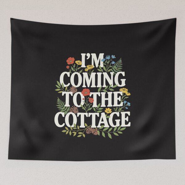 Item preview, I’m Coming To The Cottage Funny Cottagecore Floral Wildflower Design designed and sold by kiralynstration.
