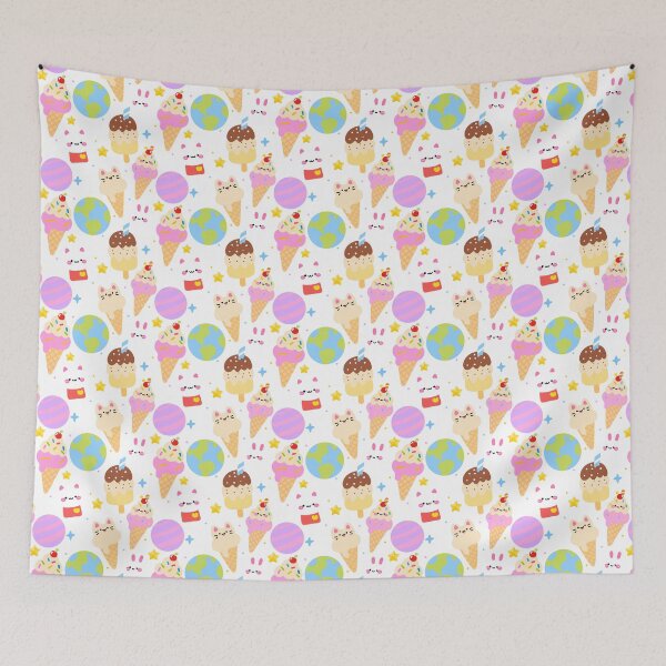 Item preview, Ice Cream Planet Party Seamless  designed and sold by KJackArtwork.