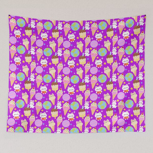 Item preview, Ice Cream Planet Party Seamless  designed and sold by KJackArtwork.