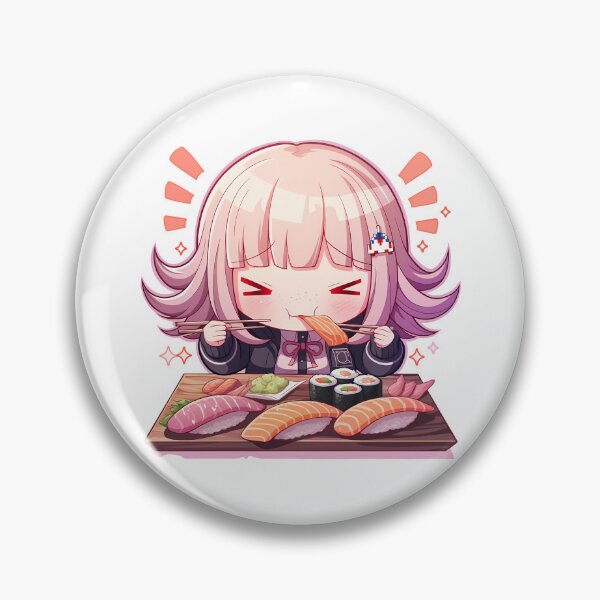 Item preview, Chiaki Nanami Danganronpa Chibi Sushi Gamer Mood designed and sold by Spraykart.