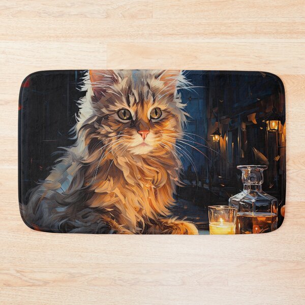 Item preview, Curious Cat at Night Café Table designed and sold by Erika Kaisersot.