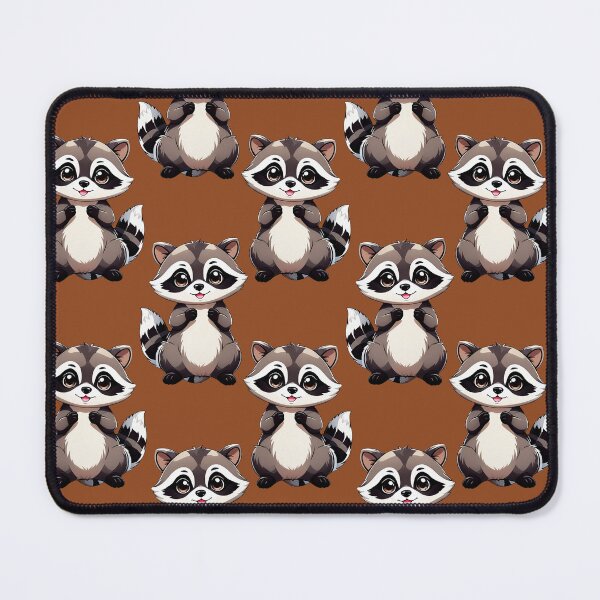 Item preview, Raccoon Pattern Design On Brown Background  designed and sold by PatternTitan.