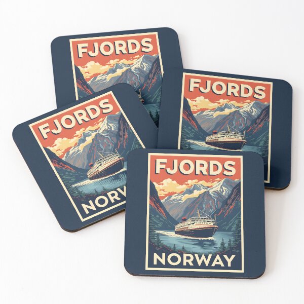 Item preview, Fjords - Norway  designed and sold by StudioRedKoala.