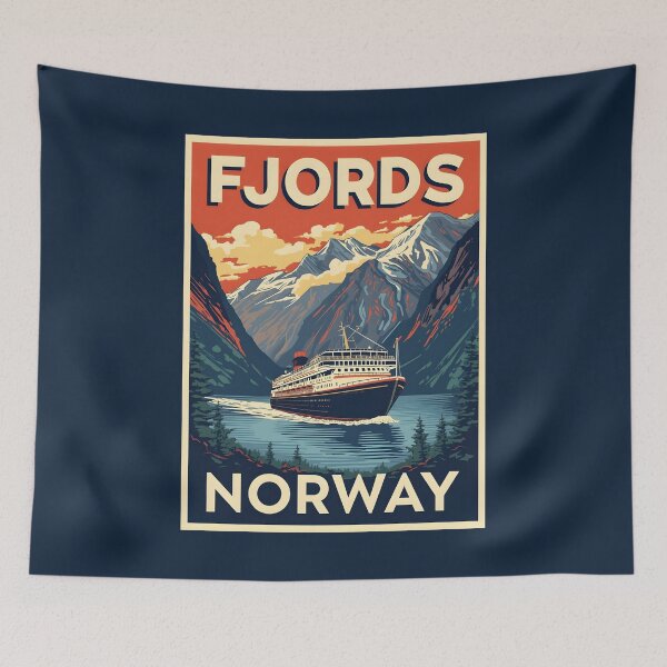 Item preview, Fjords - Norway  designed and sold by StudioRedKoala.