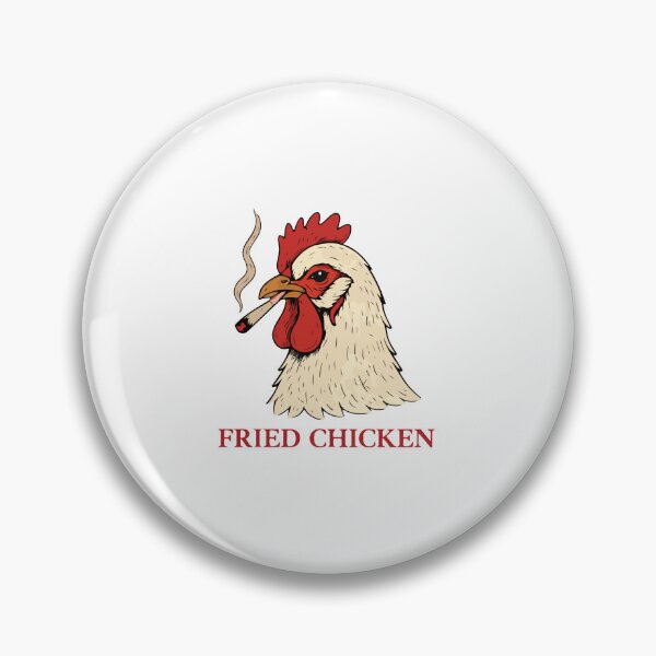 Item preview, Funny Fried Chicken Smoking Rooster BBQ Food Lover Humor Design designed and sold by kiralynstration.
