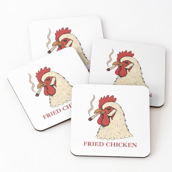 Item preview, Funny Fried Chicken Smoking Rooster BBQ Food Lover Humor Design designed and sold by kiralynstration.
