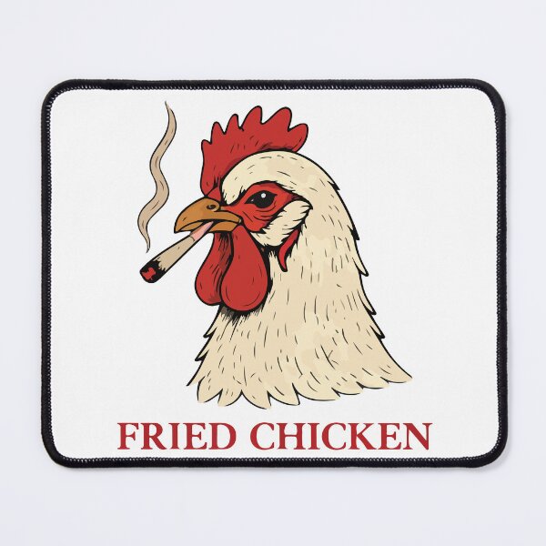 Item preview, Funny Fried Chicken Smoking Rooster BBQ Food Lover Humor Design designed and sold by kiralynstration.