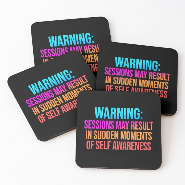 Item preview, Warning Sessions may result in sudden moments of self awareness | Counselor designed and sold by SocialStaticz.