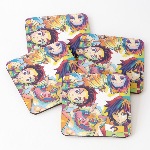 Item preview, Demon Slayer Colorful Pop Art designed and sold by sandrahofer-art.