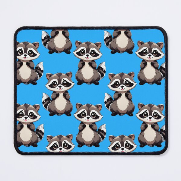 Item preview,  Raccoon Pattern Design On Blue Background  designed and sold by PatternTitan.