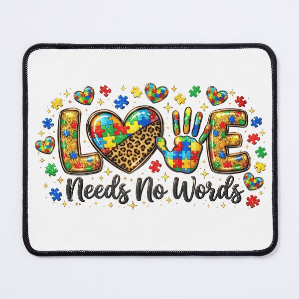 Item preview, Love Autistic Autism Acceptance Autistic designed and sold by Thread&Fable.